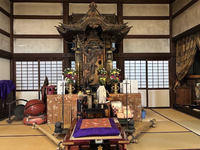 瑞龍寺法堂の般若の間に安置された烏瑟沙摩明王