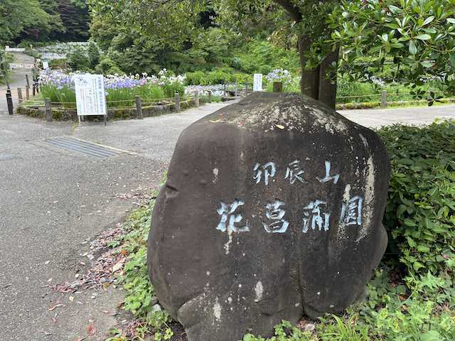 卯辰山 花菖蒲園の入り口