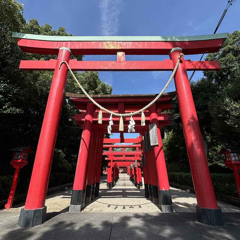 海山道神社の連なる鳥居