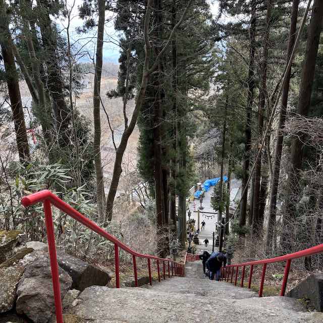 中之嶽神社 石段 群馬三社
