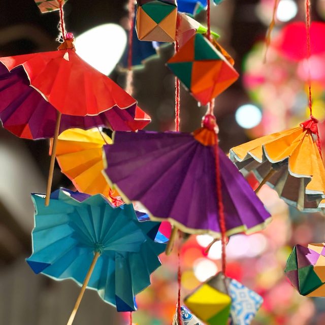 瀬戸蔵ミュージアムの折り紙つるし雛