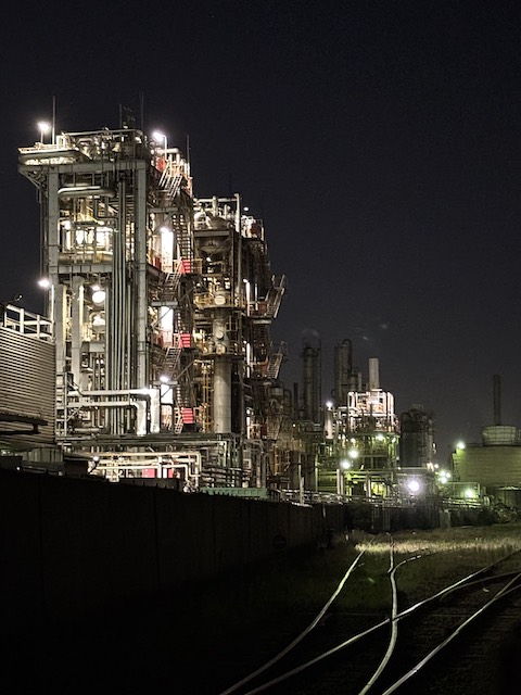 川崎工場夜景 市営埠頭のプラント