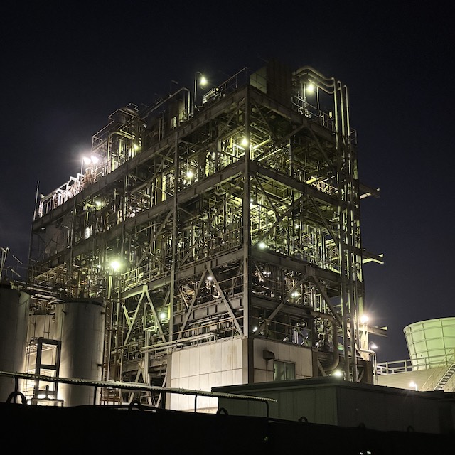 川崎工場夜景 市営埠頭のプラント