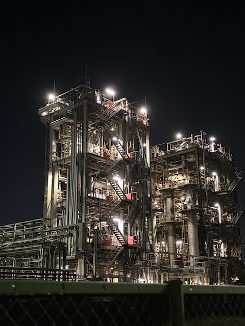 川崎工場夜景 市営埠頭のプラント