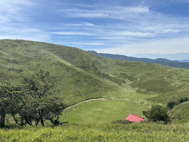 大室山山頂から見た360度パノラマ