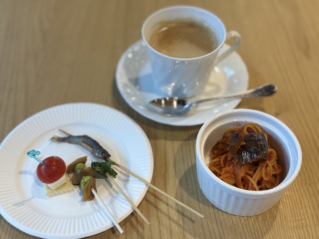 柴又川甚まちなみ館の試食