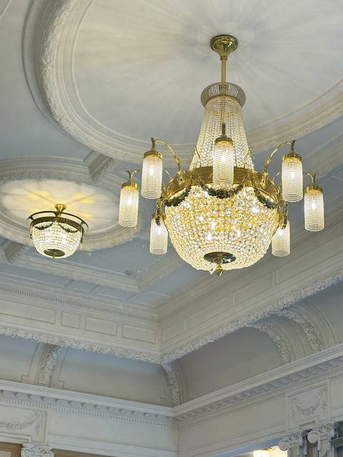 文翔館 正庁のシャンデリア