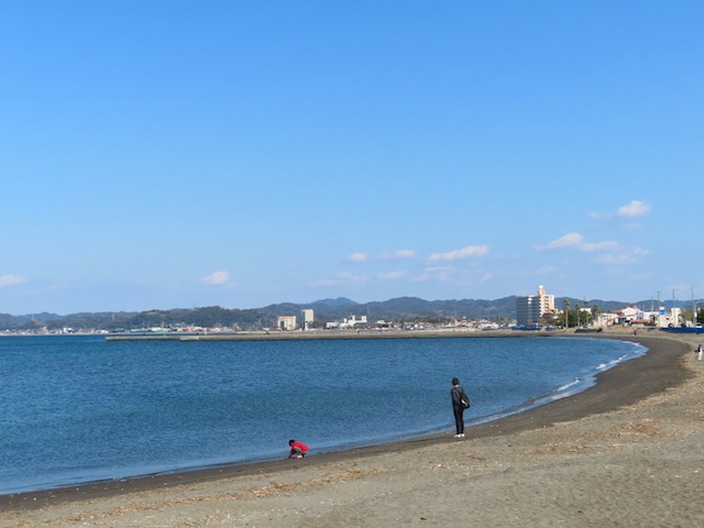 館山 北条海岸 瑠璃色の海