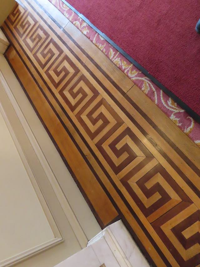 文翔館 正庁の寄木細工