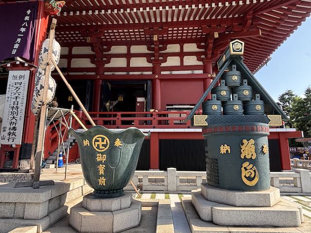 四万六千日に参拝した浅草寺境内