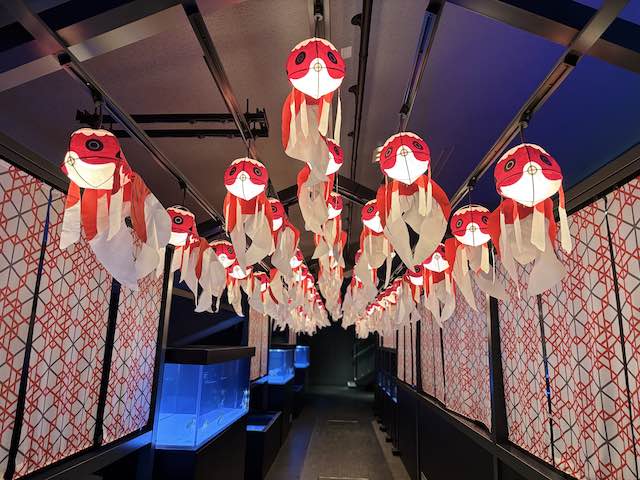 江戸リウムの金魚提灯