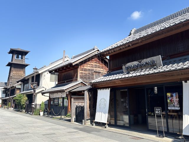 川越の鐘つき通りと時の鐘