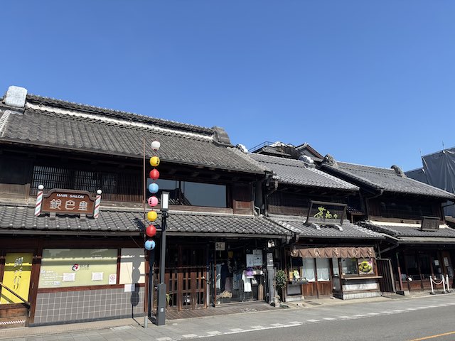 川越の蔵造りの町並み
