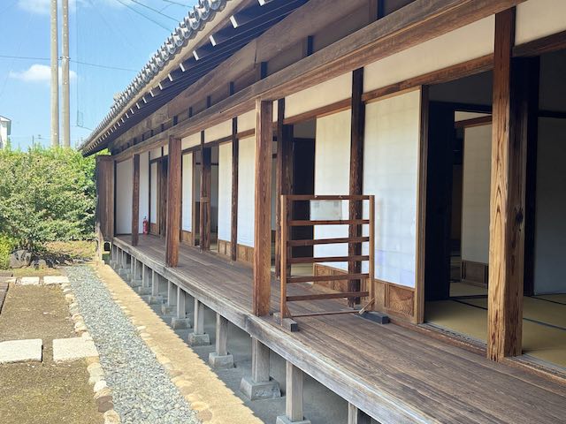 心地よい風が通る川越城本丸御殿の縁側