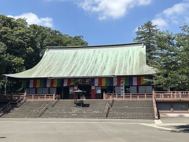 青緑色の屋根が美しい喜多院の慈恵堂(大師堂)