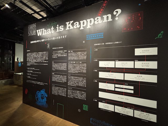 活版印刷の仕組みと工程を紹介するWhat is Kappanの展示